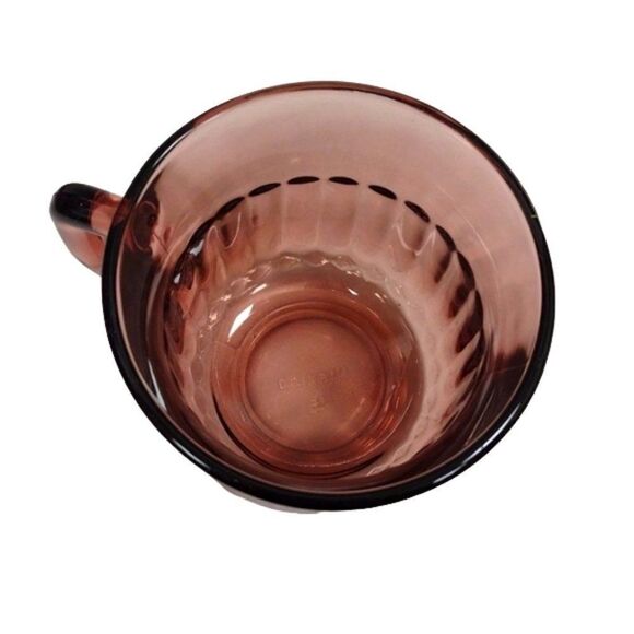 Vintage Moroccan Amethyst Hazelware Hazel Atlas Seashell Snack Plate & Cup - Picture 8 of 13